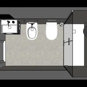 pianta bagno 